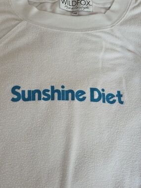 "Sunshine Diet" Sweatshirt By Wildfox.  Womens "Roomy" XS